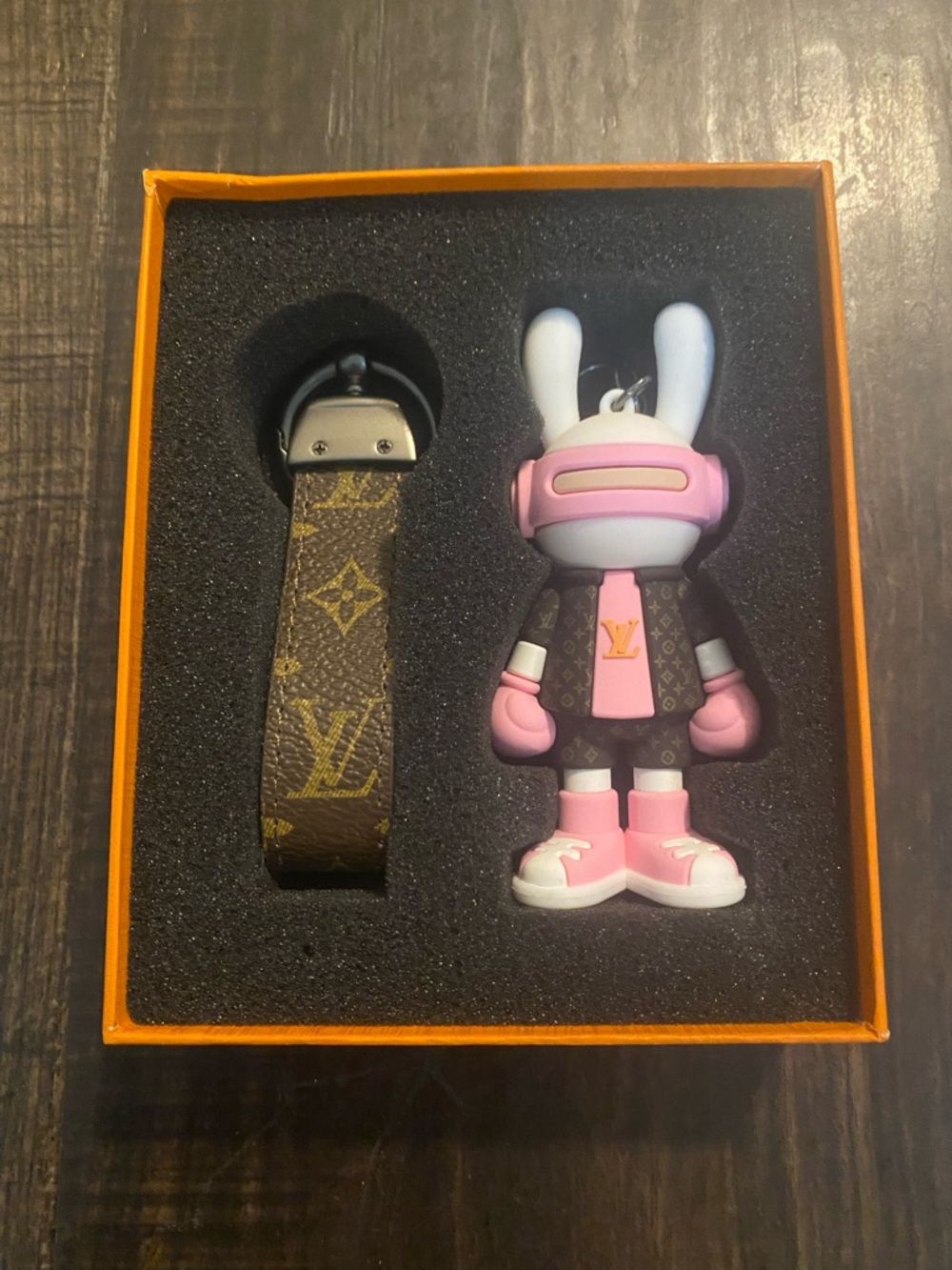 Louis Vuitton Monogram DJ Bunny Keychain Set